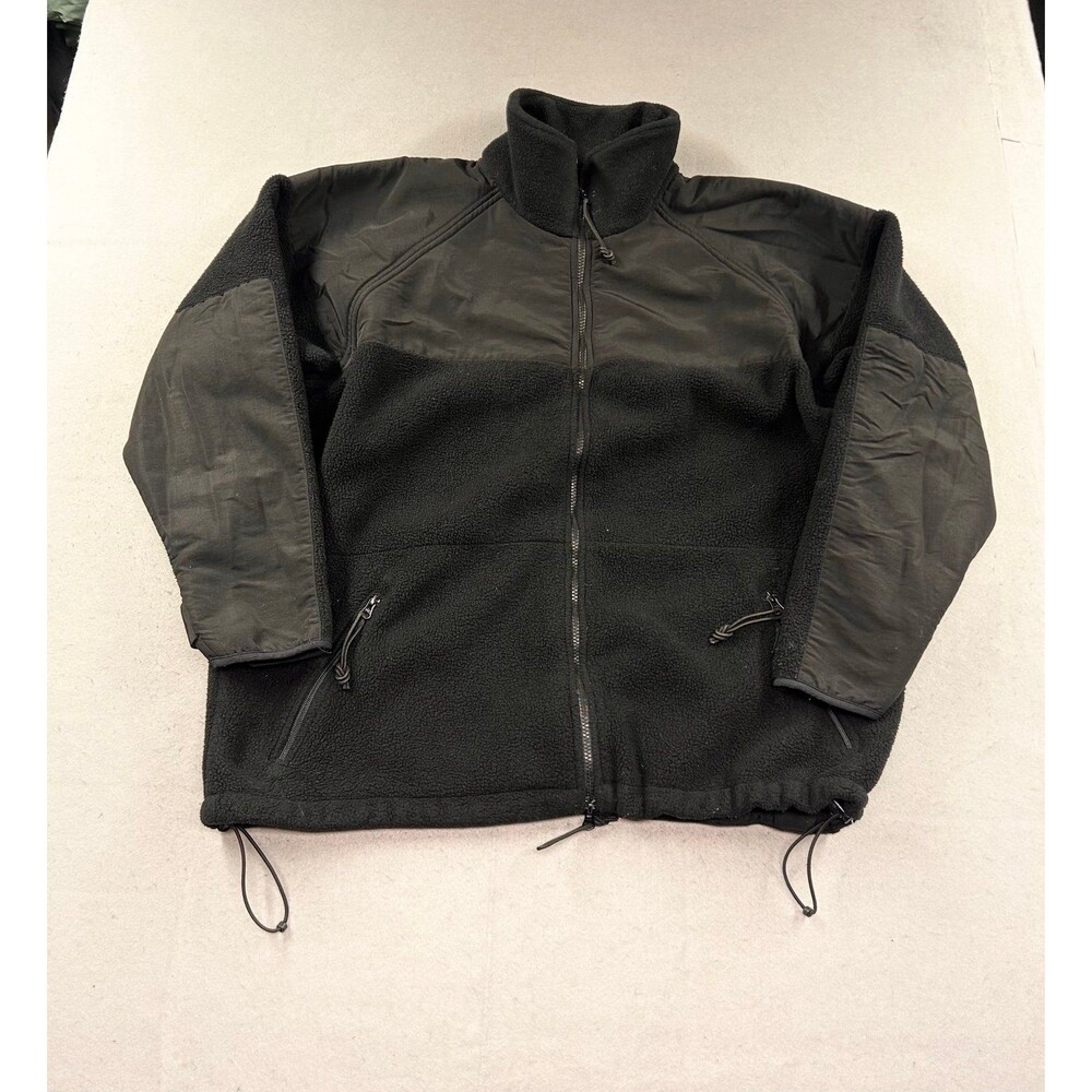 DSCP By Peckham Jacket Mens Size XL Black Polartec Fleece Cold Weather Military